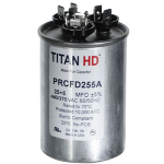 Titan HD Round Dual Capacitor, 25+5MFD, 440/370V